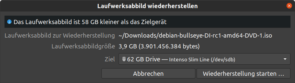 Schreiber von Laufwerksabbildern