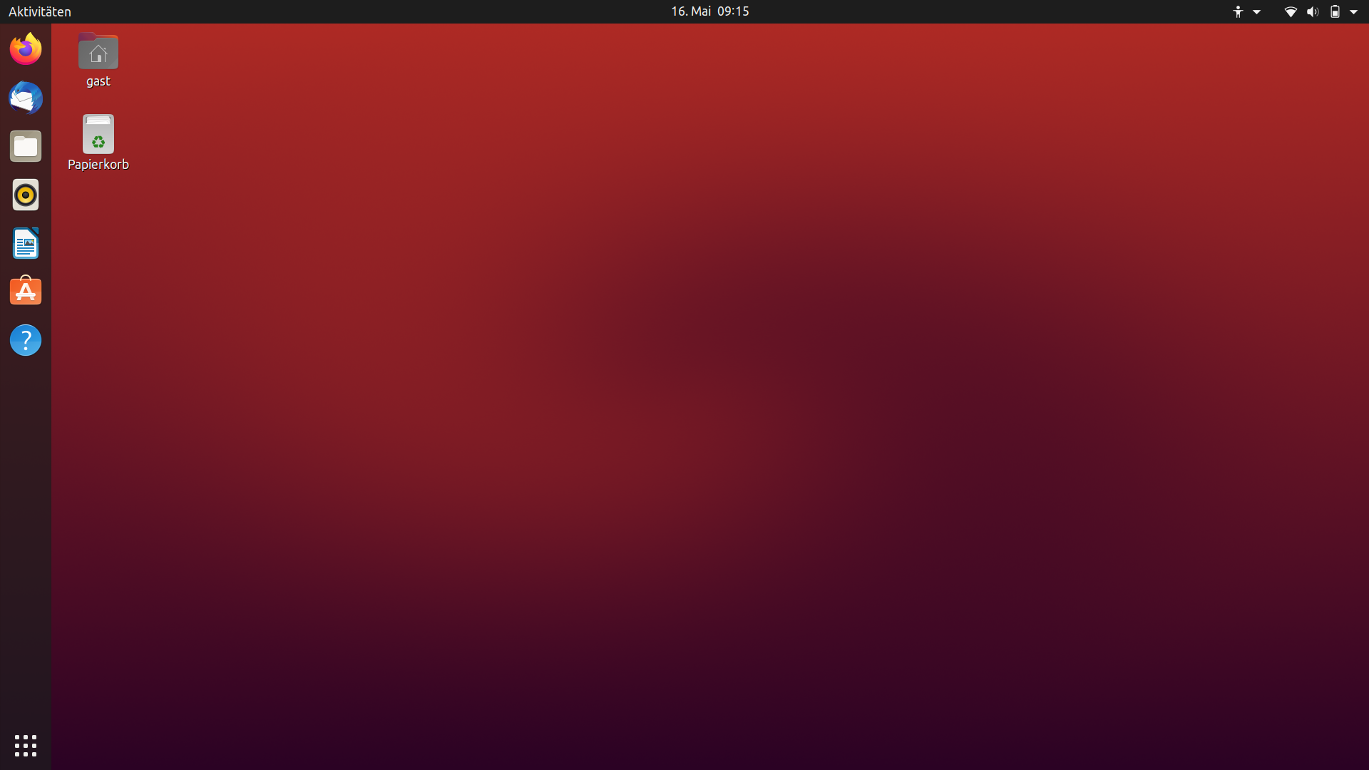 Frische Arbeitsfläche